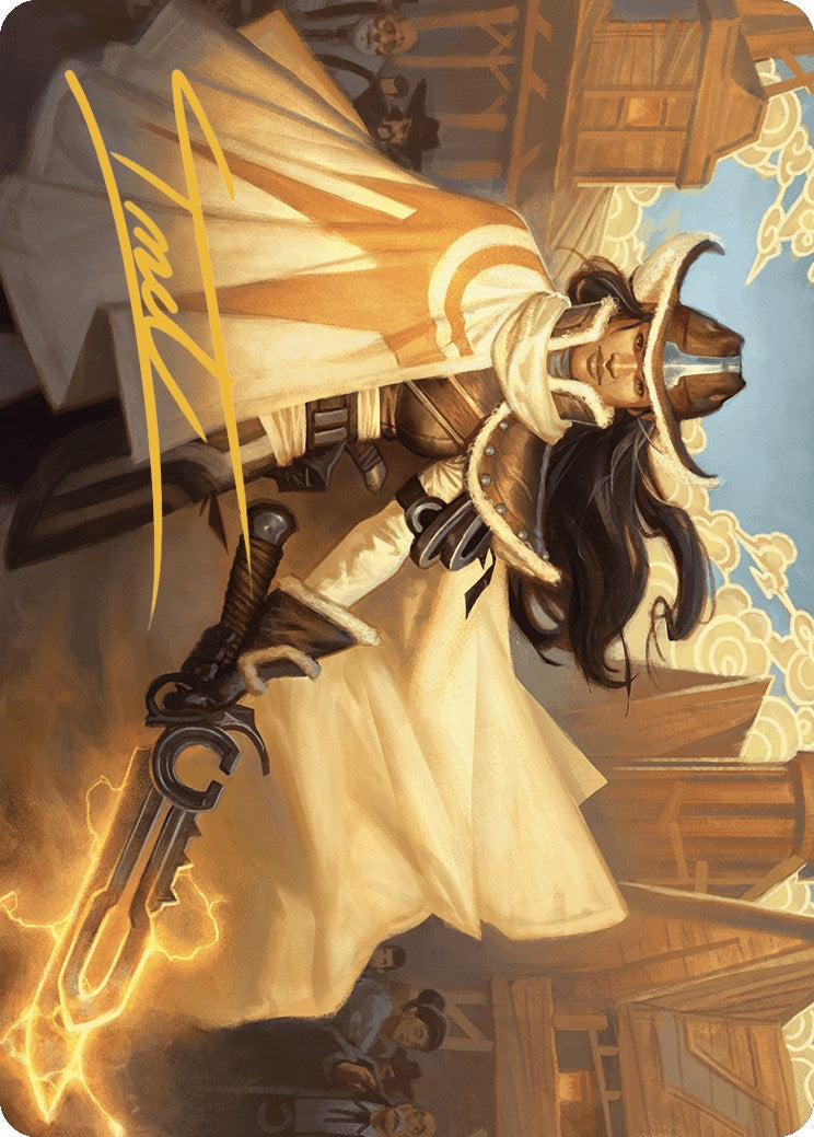Omenport Vigilante Art Card (Gold-Stamped Signature) [Outlaws of Thunder Junction Art Series] | Devastation Store