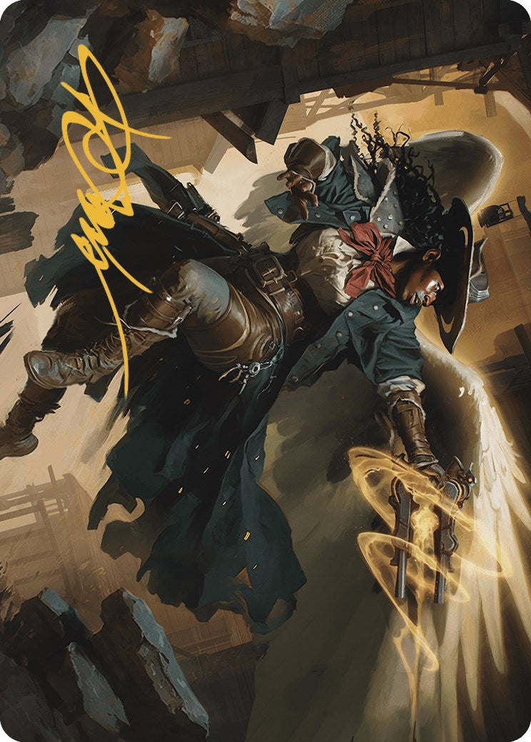 Archangel of Tithes Art Card (Gold-Stamped Signature) [Outlaws of Thunder Junction Art Series] | Devastation Store