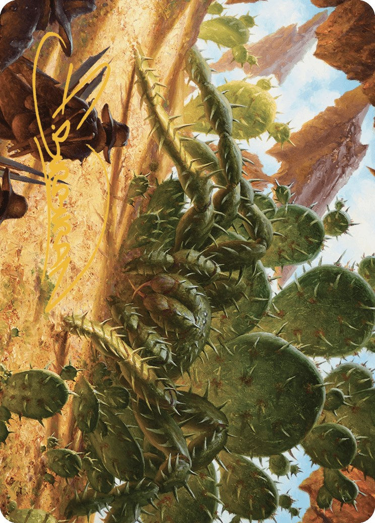Cactarantula Art Card (Gold-Stamped Signature) [Outlaws of Thunder Junction Art Series] | Devastation Store