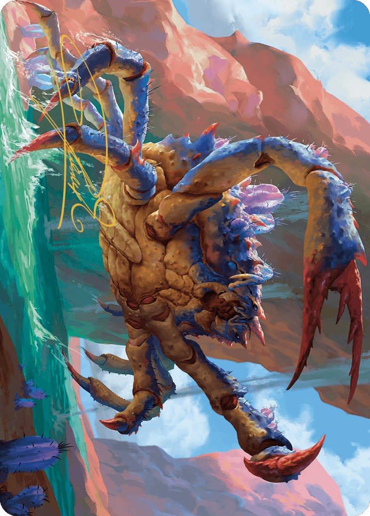 Canyon Crab Art Card (Gold-Stamped Signature) [Outlaws of Thunder Junction Art Series] | Devastation Store