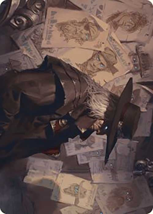 Lazav, Familiar Stranger Art Card [Outlaws of Thunder Junction Art Series] | Devastation Store