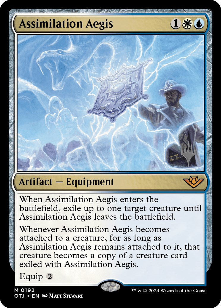 Assimilation Aegis (Promo Pack) [Outlaws of Thunder Junction Promos] | Devastation Store