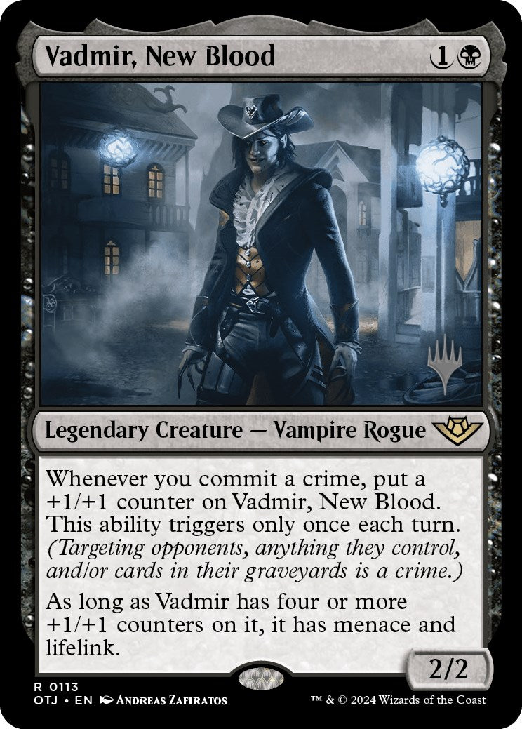 Vadmir, New Blood (Promo Pack) [Outlaws of Thunder Junction Promos] | Devastation Store