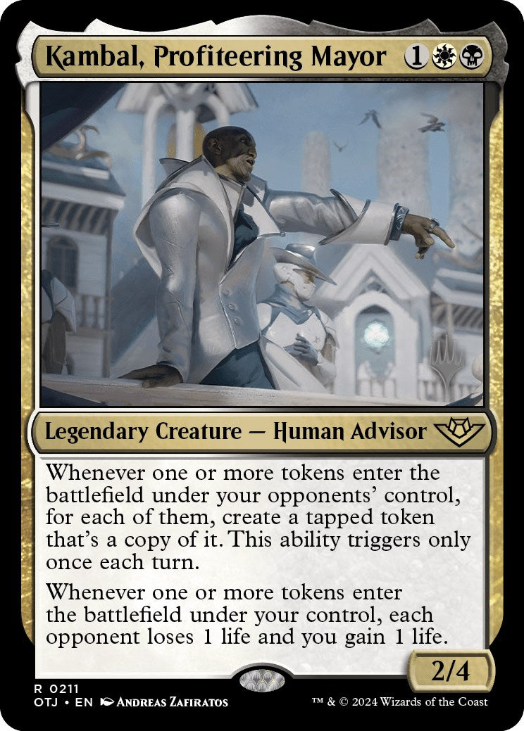 Kambal, Profiteering Mayor (Promo Pack) [Outlaws of Thunder Junction Promos] | Devastation Store