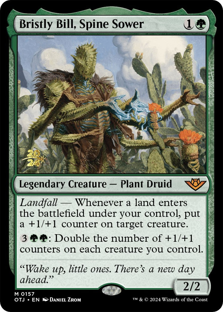 Bristly Bill, Spine Sower [Outlaws of Thunder Junction Prerelease Promos] | Devastation Store