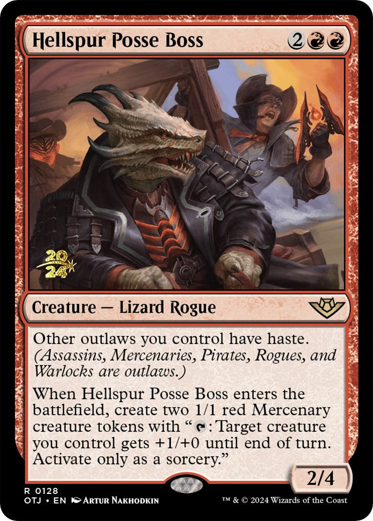 Hellspur Posse Boss [Outlaws of Thunder Junction Prerelease Promos] | Devastation Store