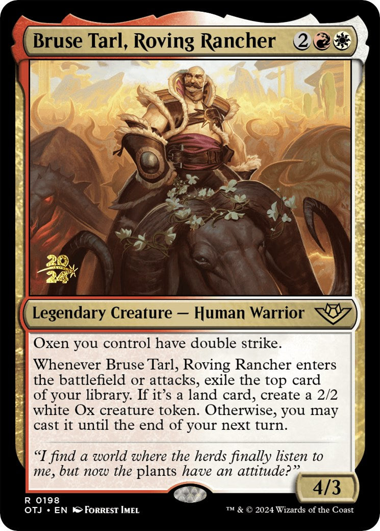 Bruse Tarl, Roving Rancher [Outlaws of Thunder Junction Prerelease Promos] | Devastation Store