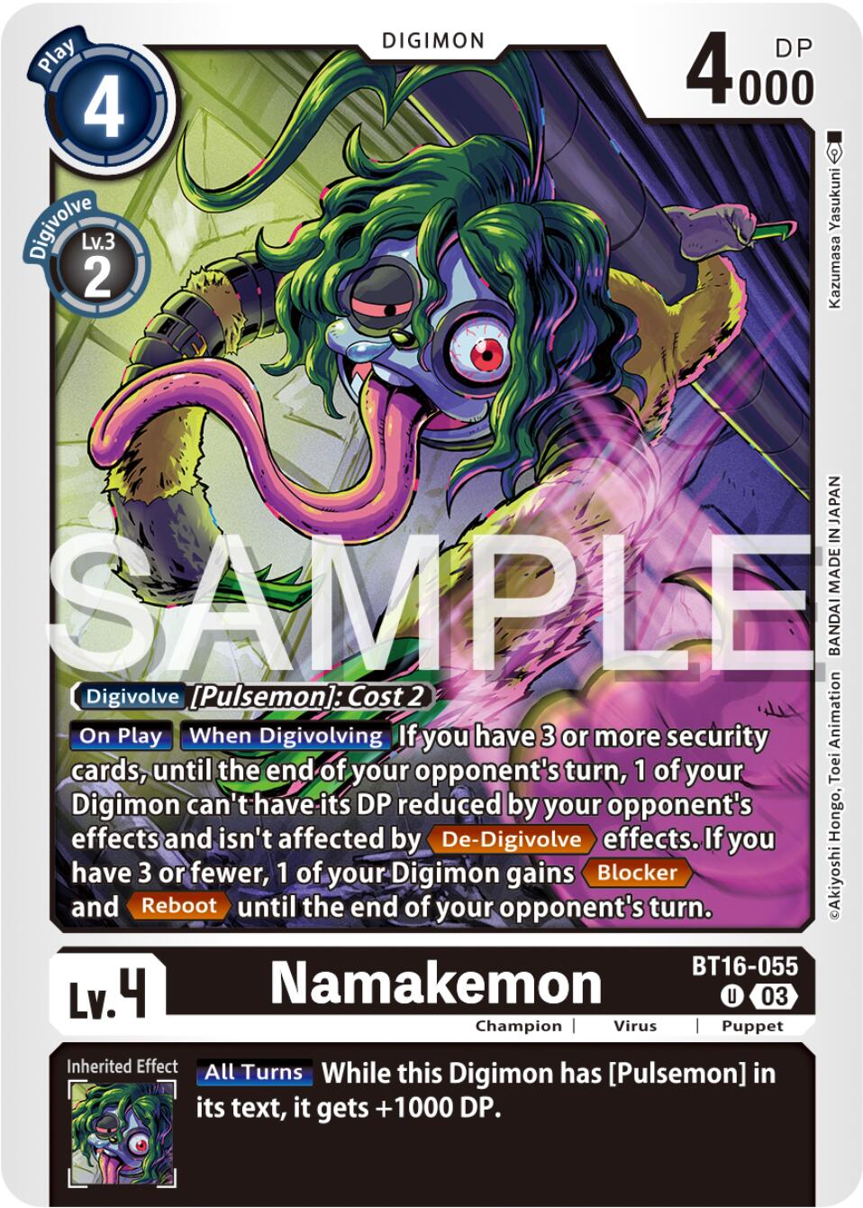 Namakemon [BT16-055] [Beginning Observer] | Devastation Store