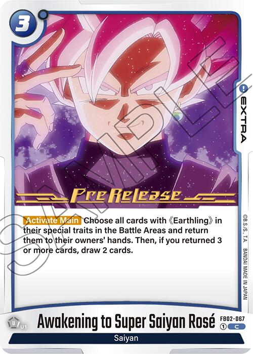 Awakening to Super Saiyan Rose [Blazing Aura Pre-Release Cards] | Devastation Store