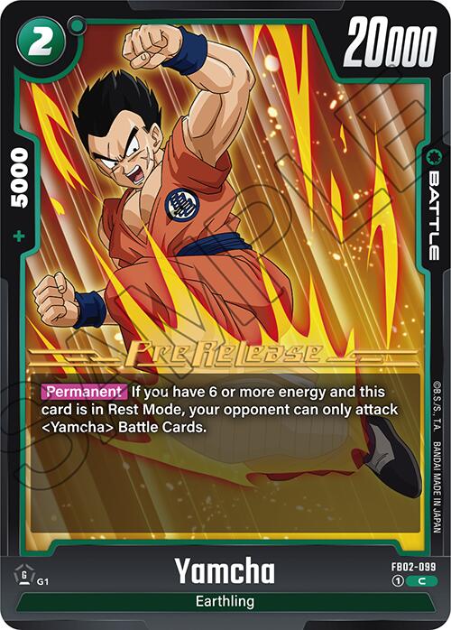 Yamcha [Blazing Aura Pre-Release Cards] | Devastation Store