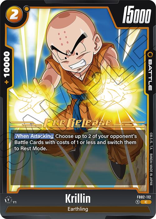 Krillin (FB02-112) [Blazing Aura Pre-Release Cards] | Devastation Store