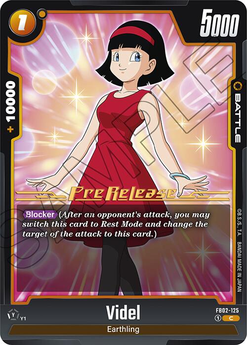 Videl (FB02-125) [Blazing Aura Pre-Release Cards] | Devastation Store