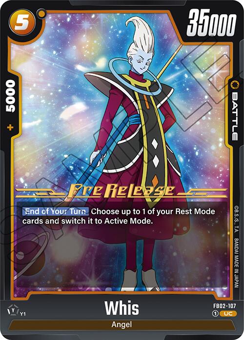 Whis (FB02-107) [Blazing Aura Pre-Release Cards] | Devastation Store