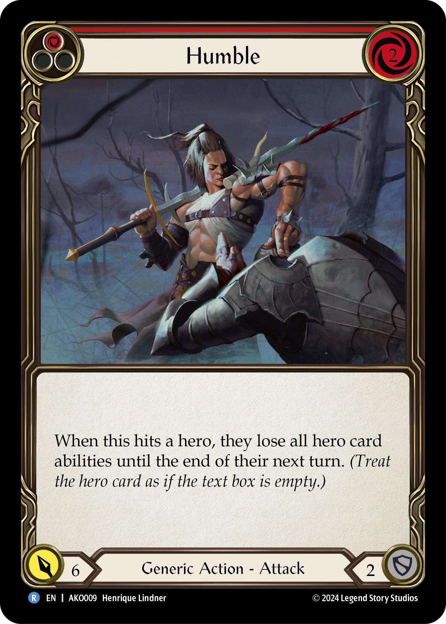 Humble (Red) [AKO009] (Armory Deck: Kayo) | Devastation Store