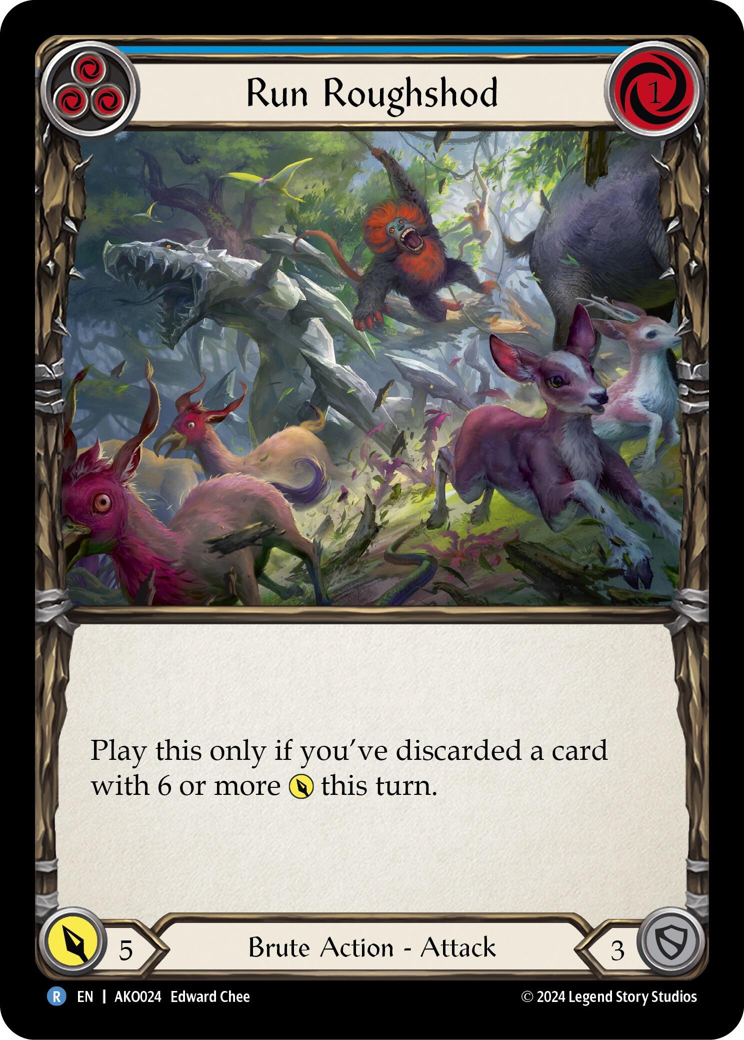 Run Roughshod [AKO024] (Armory Deck: Kayo)  Rainbow Foil | Devastation Store