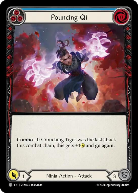 Pouncing Qi (Blue) [ZEN023] (Blitz Deck: Part the Mistveil - Zen) | Devastation Store