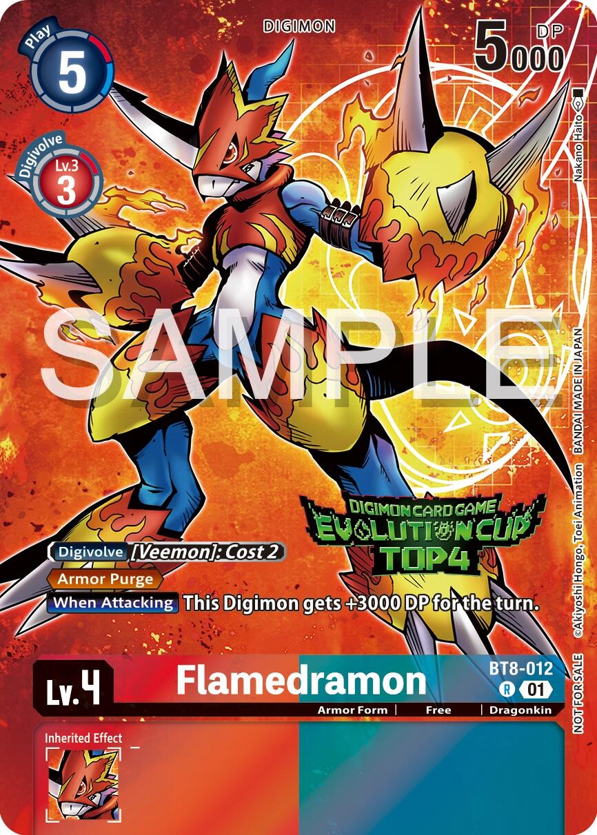 Flamedramon [BT8-012] (2024 Evolution Cup Top 4) [New Awakening Promos] | Devastation Store
