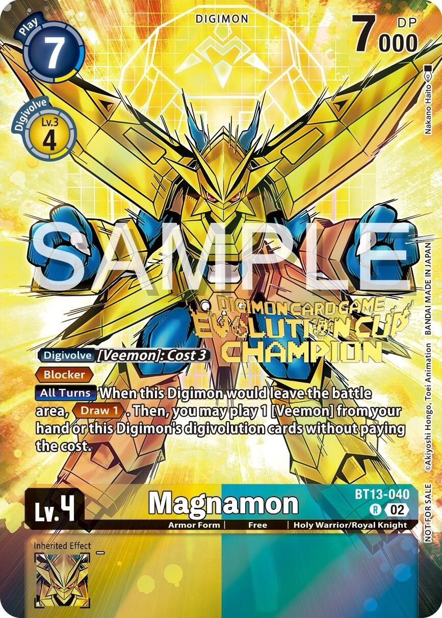 Magnamon [BT13-040] (2024 Evolution Cup Champion) [Versus Royal Knights Booster Promos] | Devastation Store