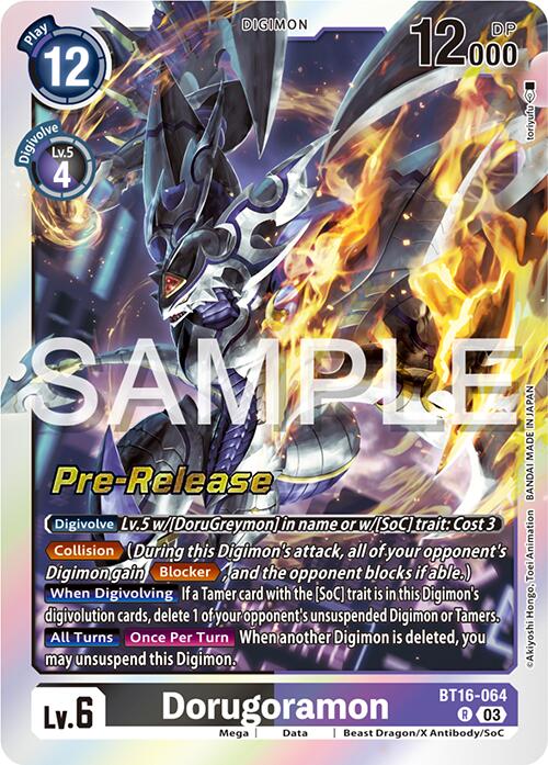 Dorugoramon [BT16-064] [Beginning Observer Pre-Release Promos] | Devastation Store