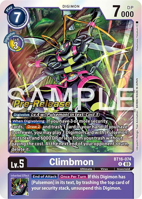 Climbmon [BT16-074] [Beginning Observer Pre-Release Promos] | Devastation Store