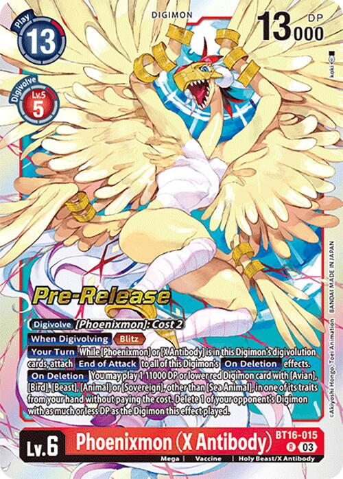 Phoenixmon (X Antibody) [BT16-015] [Beginning Observer Pre-Release Promos] | Devastation Store