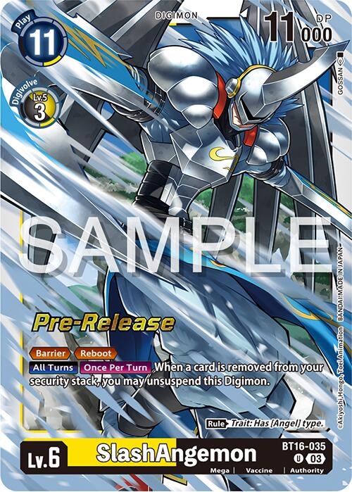SlashAngemon [BT16-035] [Beginning Observer Pre-Release Promos] | Devastation Store