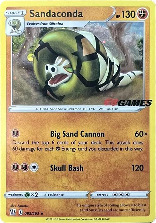 Sandaconda (082/163) (EB Games Exclusive) [Sword & Shield: Battle Styles] | Devastation Store