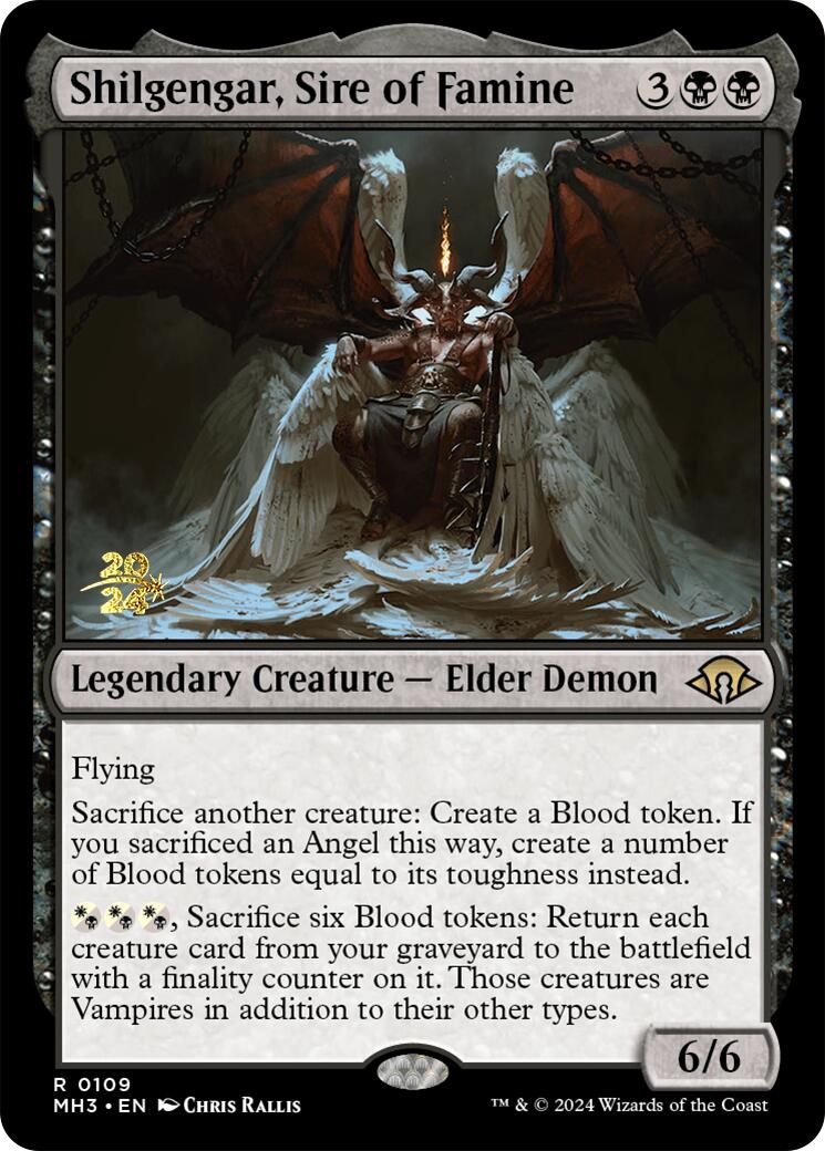 Shilgengar, Sire of Famine [Modern Horizons 3 Prerelese Promos] | Devastation Store
