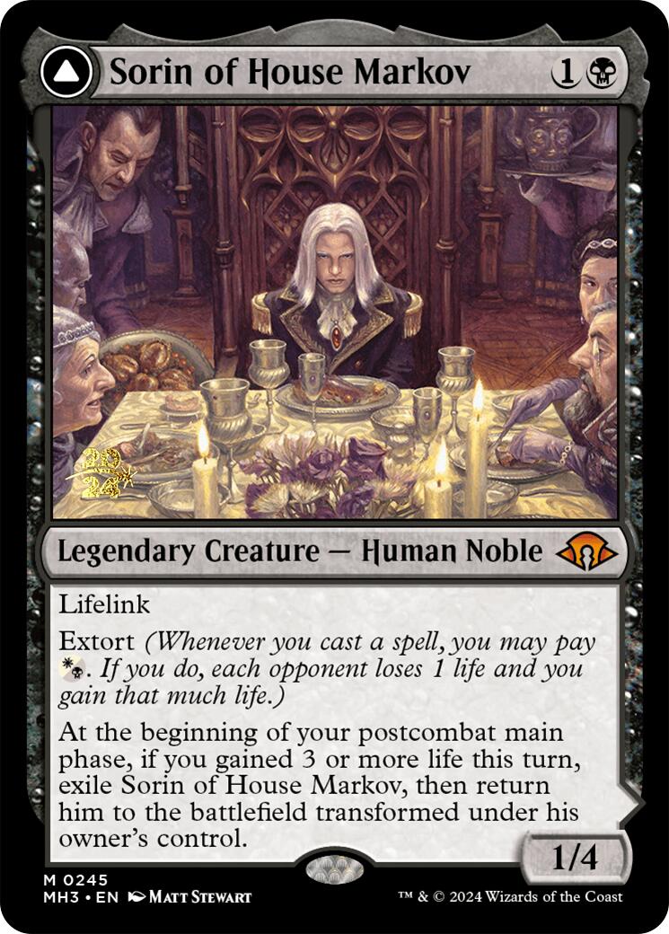 Sorin of House Markov [Modern Horizons 3 Prerelese Promos] | Devastation Store