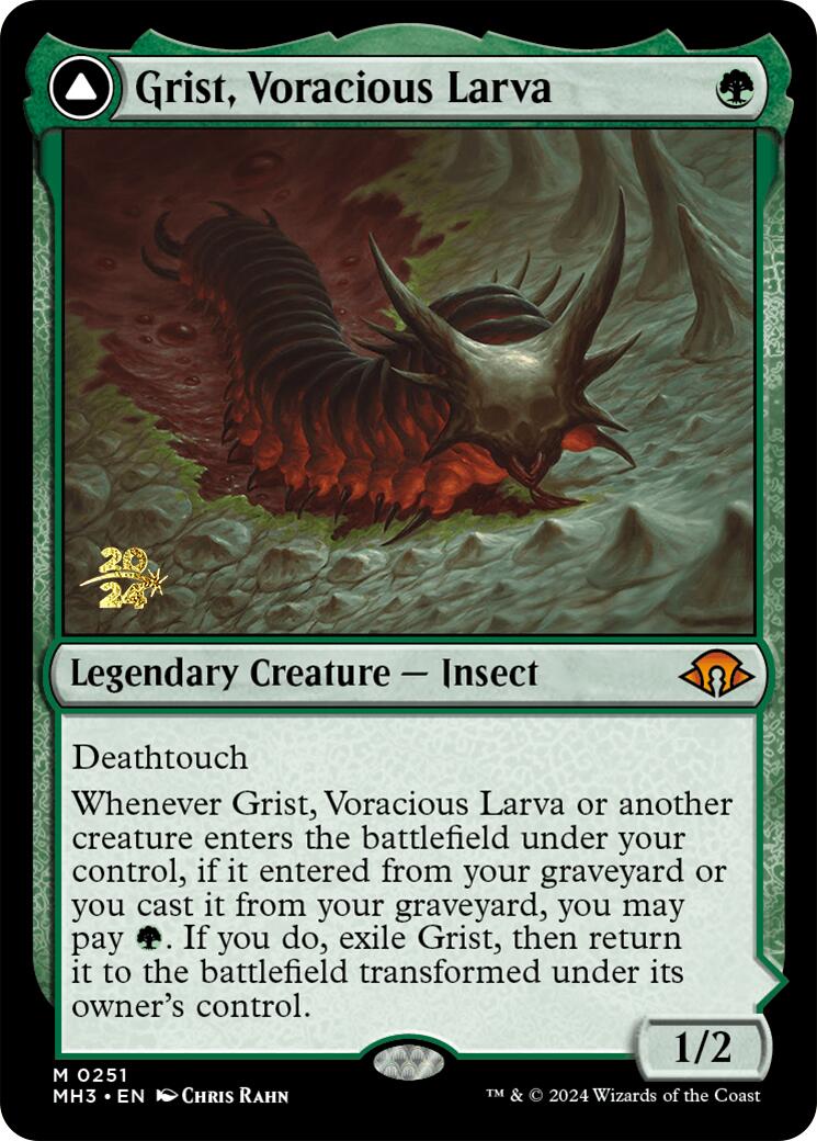 Grist, Voracious Larva [Modern Horizons 3 Prerelese Promos] | Devastation Store