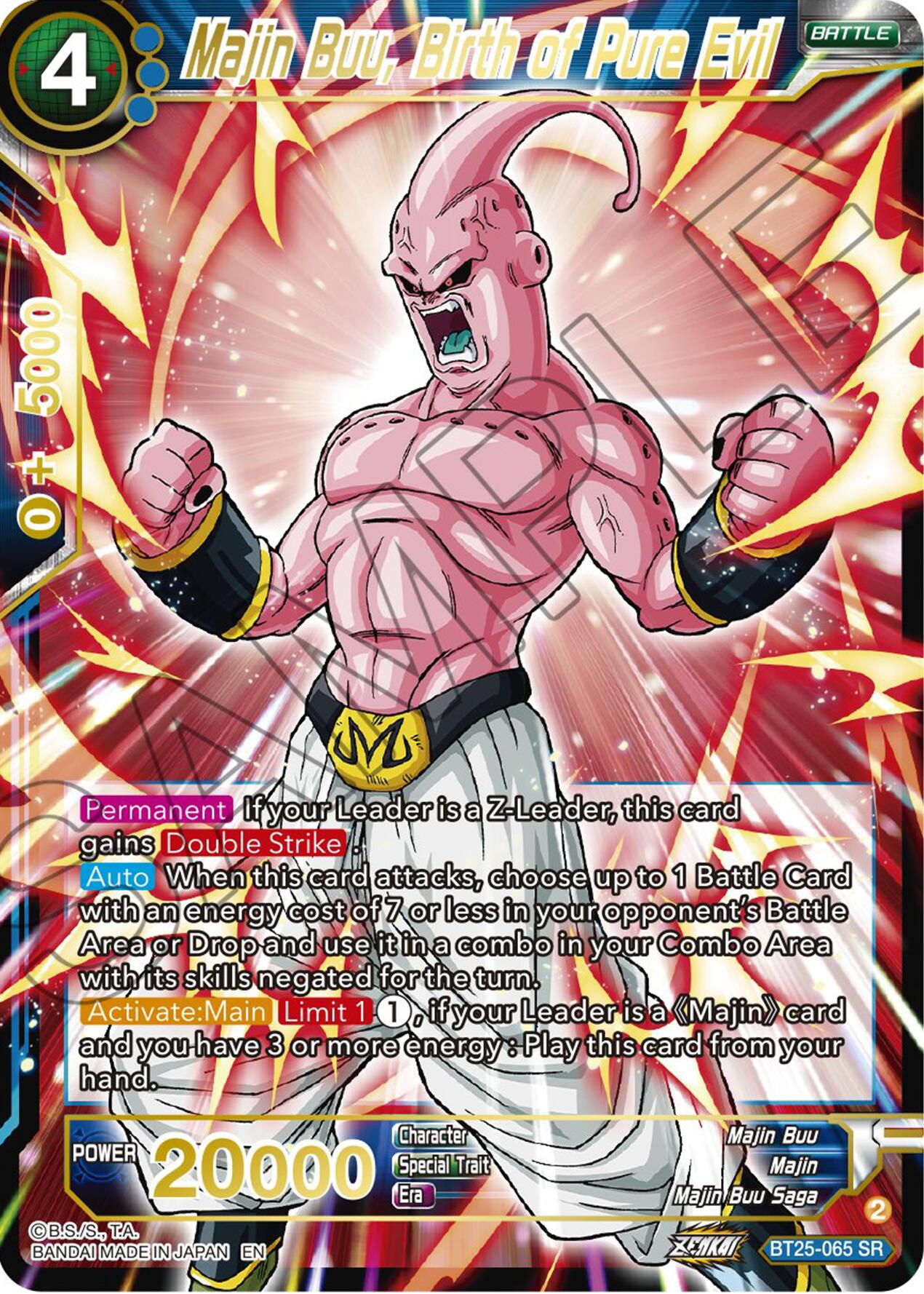 Majin Buu, Birth of Pure Evil (BT25-065) [Legend of the Dragon Balls] | Devastation Store