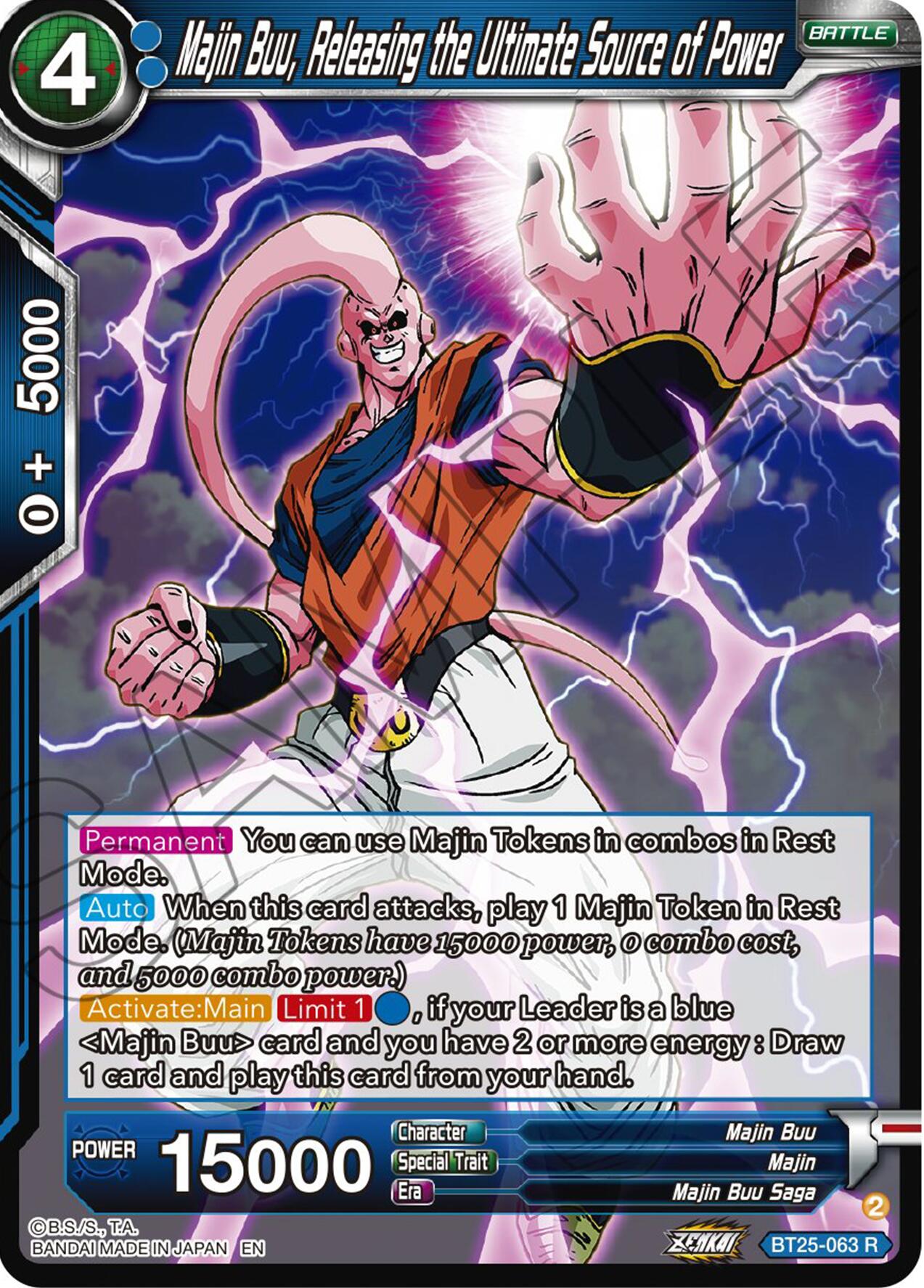 Majin Buu, Releasing the Ultimate Source of Power (BT25-063) [Legend of the Dragon Balls] | Devastation Store