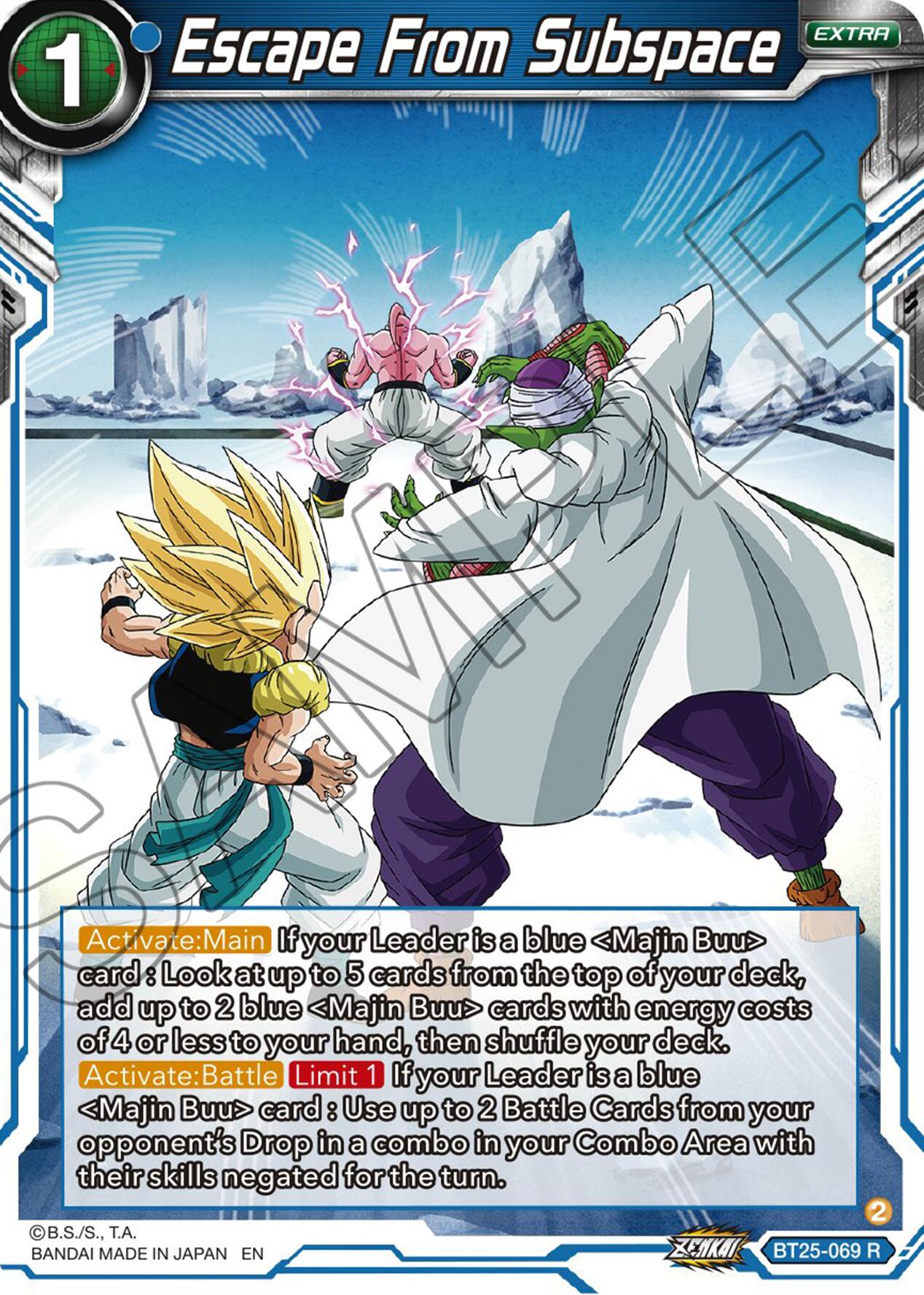 Escape From Subspace (BT25-069) [Legend of the Dragon Balls] | Devastation Store