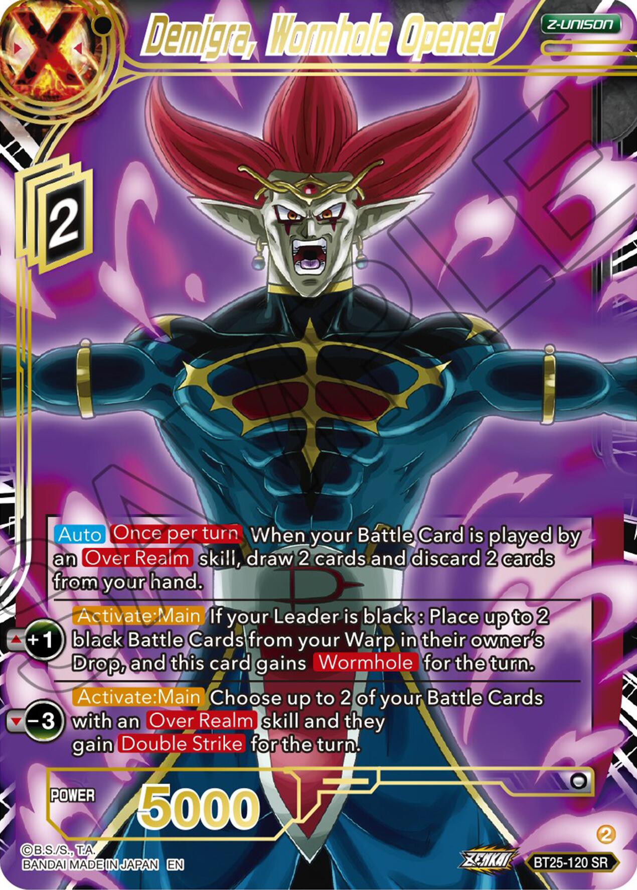 Demigra, Wormhole Opened (BT25-120) [Legend of the Dragon Balls] | Devastation Store
