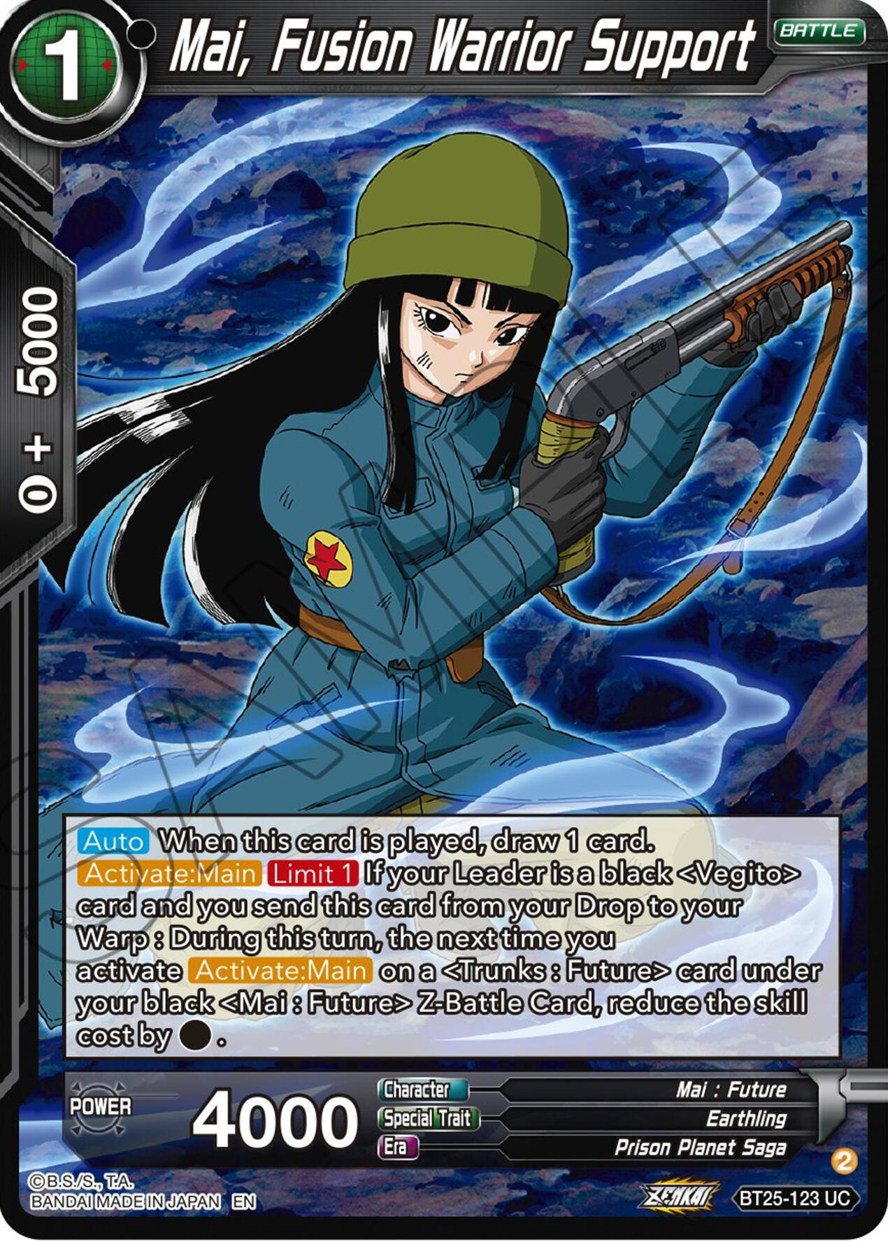 Mai, Fusion Warrior Support (BT25-123) [Legend of the Dragon Balls] | Devastation Store