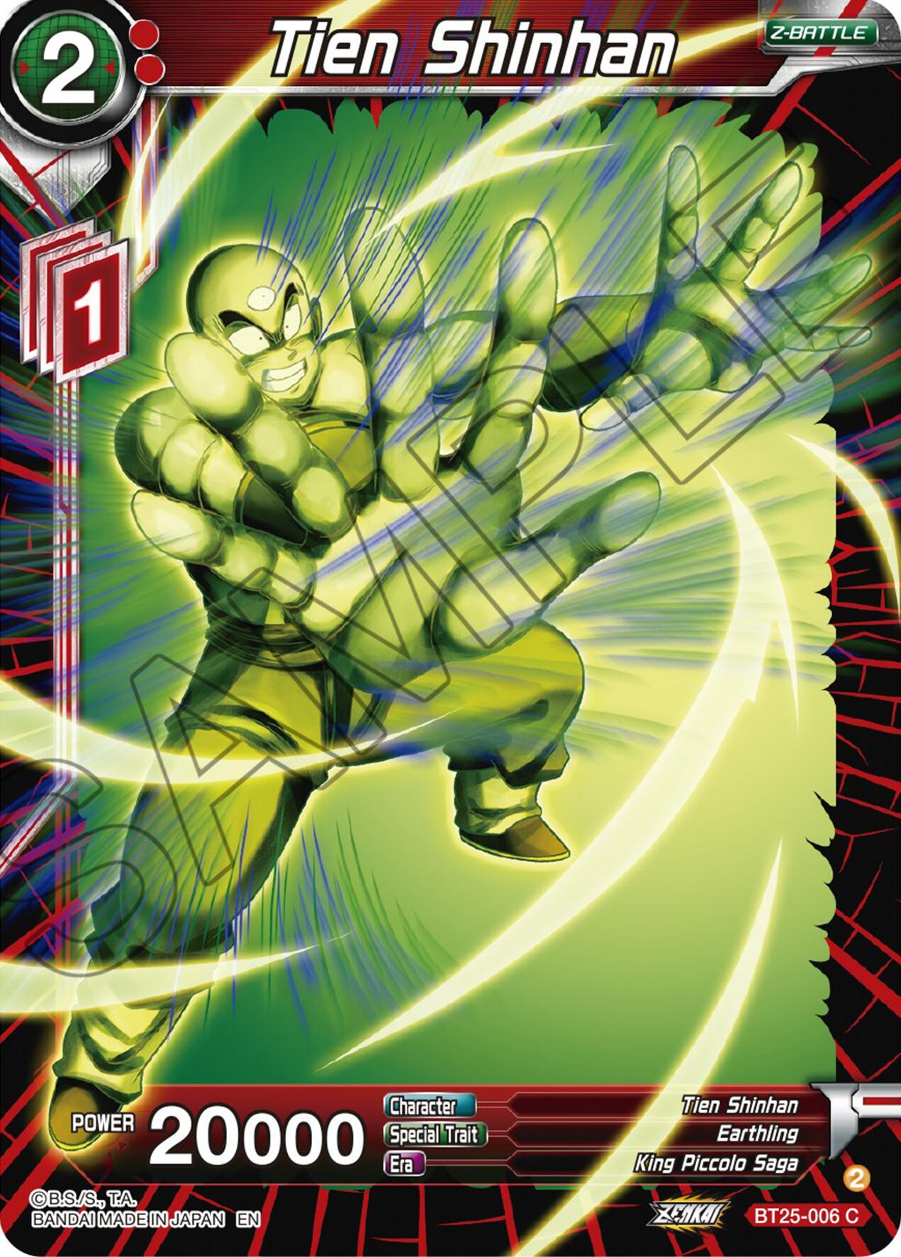 Tien Shinhan (BT25-006) [Legend of the Dragon Balls] | Devastation Store