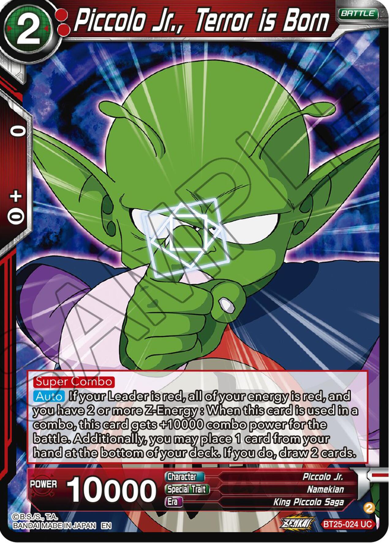 Piccolo Jr., Terror is Born (BT25-024) [Legend of the Dragon Balls] | Devastation Store