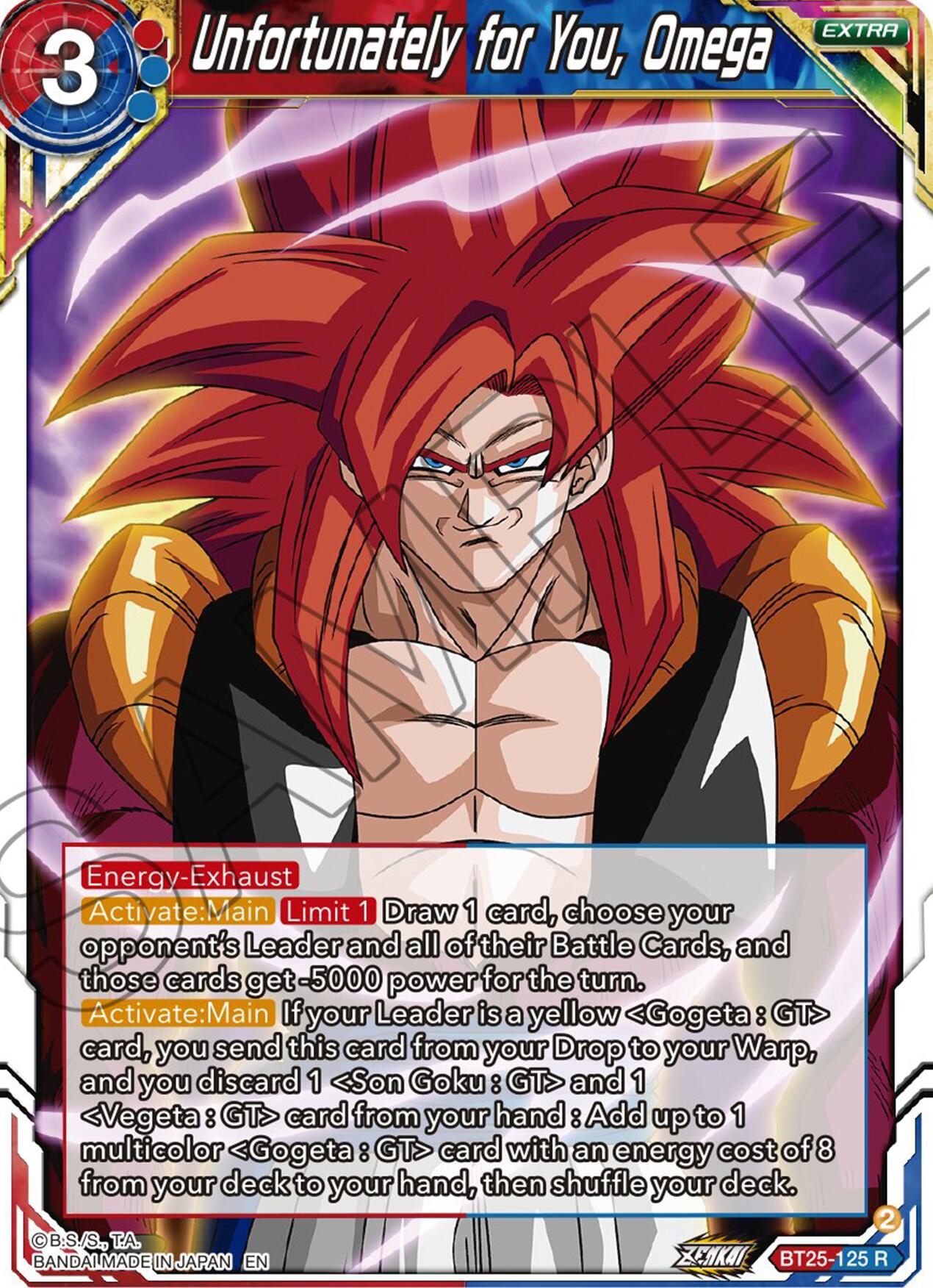 Unfortunately for You, Omega (BT25-125) [Legend of the Dragon Balls] | Devastation Store