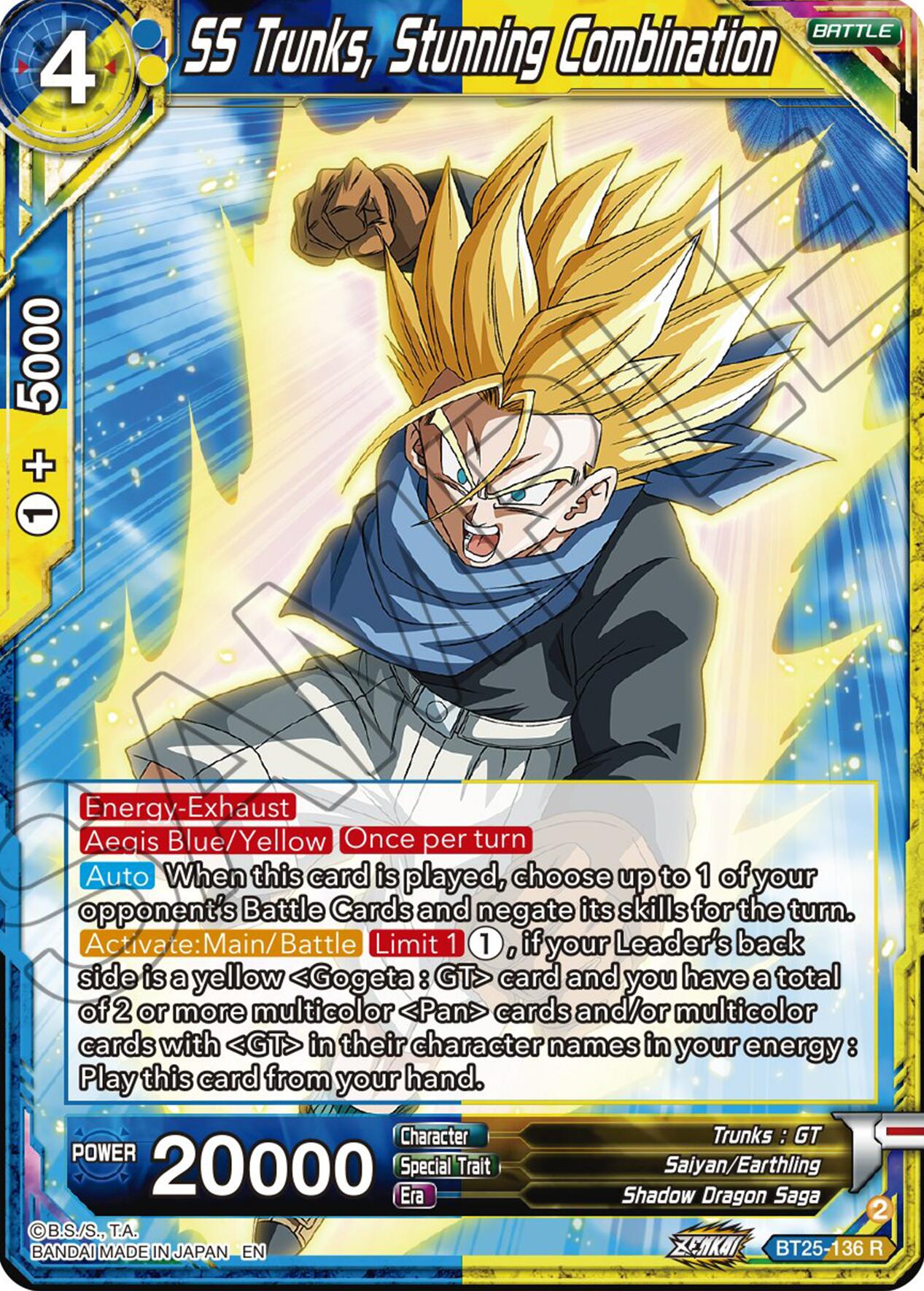SS Trunks, Stunning Combination (BT25-136) [Legend of the Dragon Balls] | Devastation Store