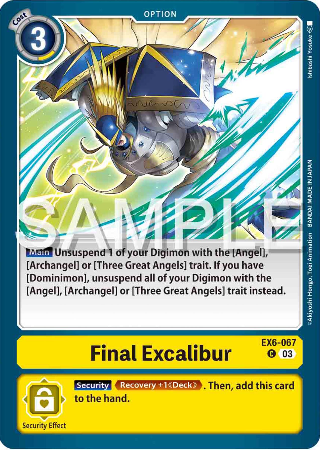 Final Excalibur [EX6-067] [Infernal Ascension] | Devastation Store