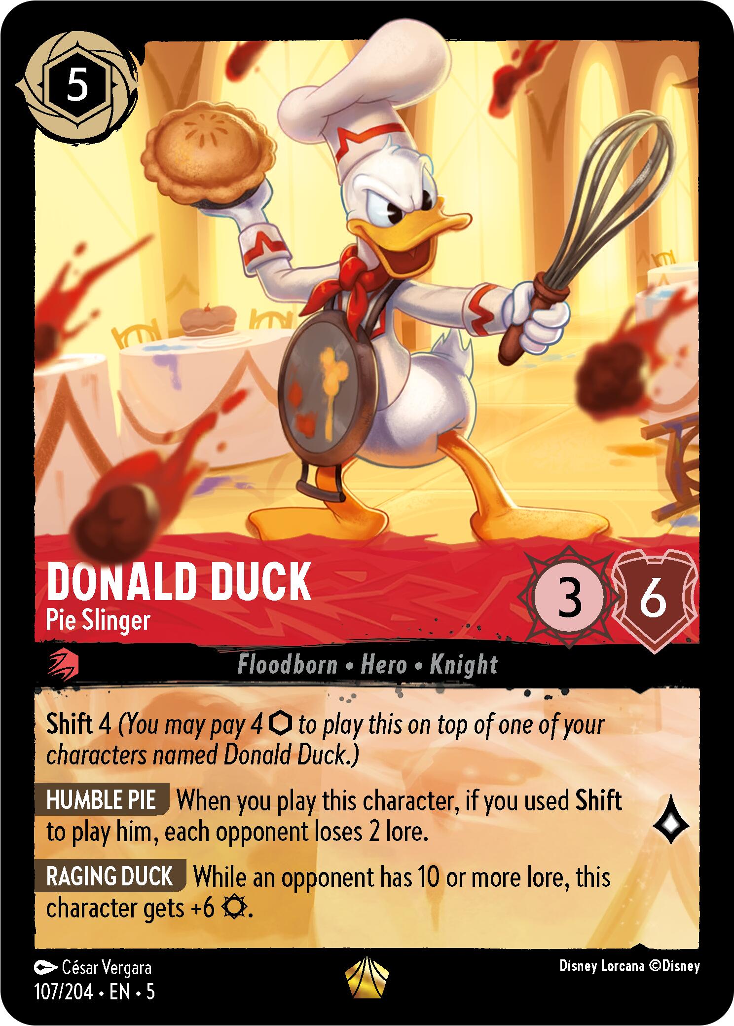Donald Duck - Pie Slinger (107/204) [Shimmering Skies] | Devastation Store