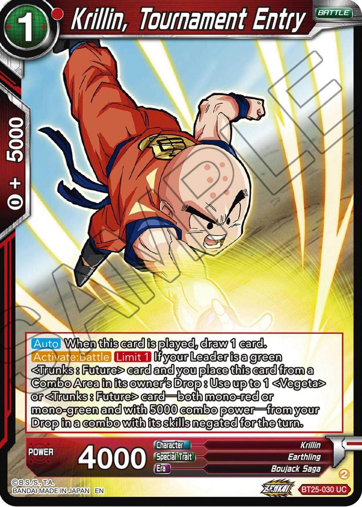 Krillin, Tournament Entry (BT25-030) [Legend of the Dragon Balls] | Devastation Store