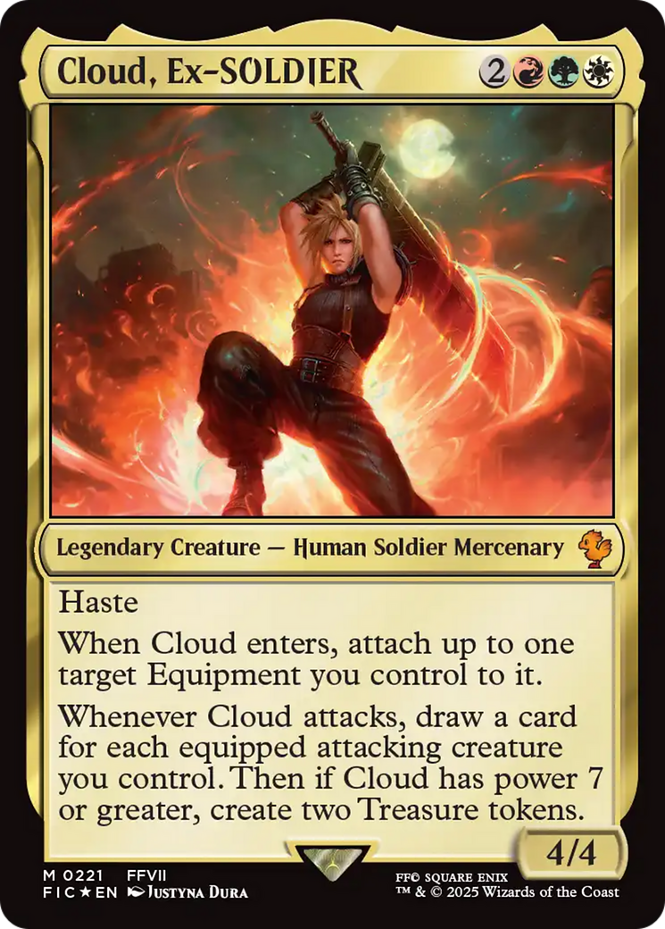 Cloud, Ex-SOLDIER (Surge Foil) [FINAL FANTASY Commander] | Devastation Store