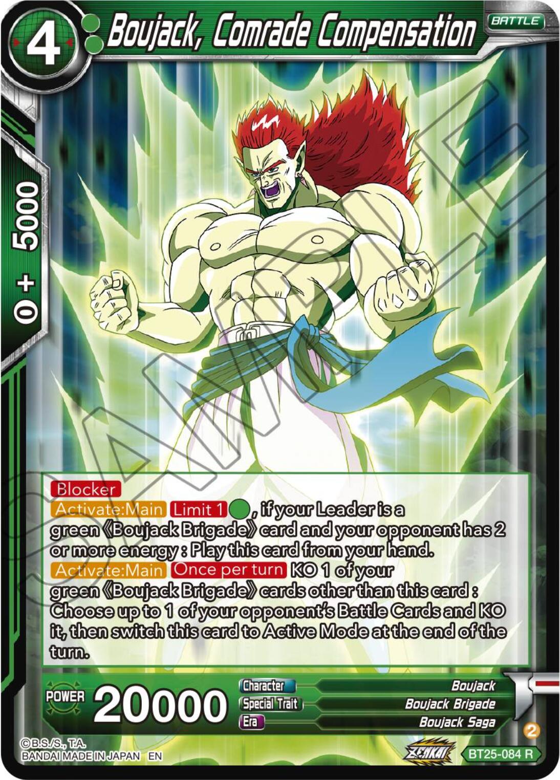 Boujack, Comrade Compensation (BT25-084) [Legend of the Dragon Balls] | Devastation Store