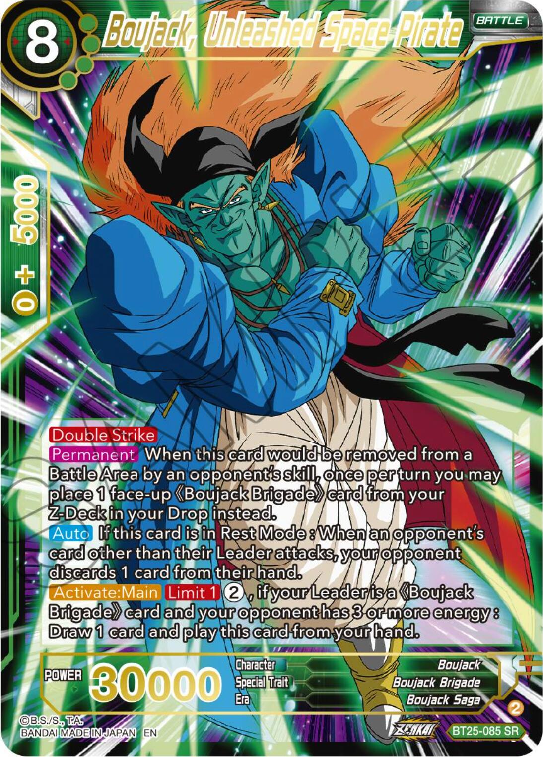 Boujack, Unleashed Space Pirate (BT25-085) [Legend of the Dragon Balls] | Devastation Store
