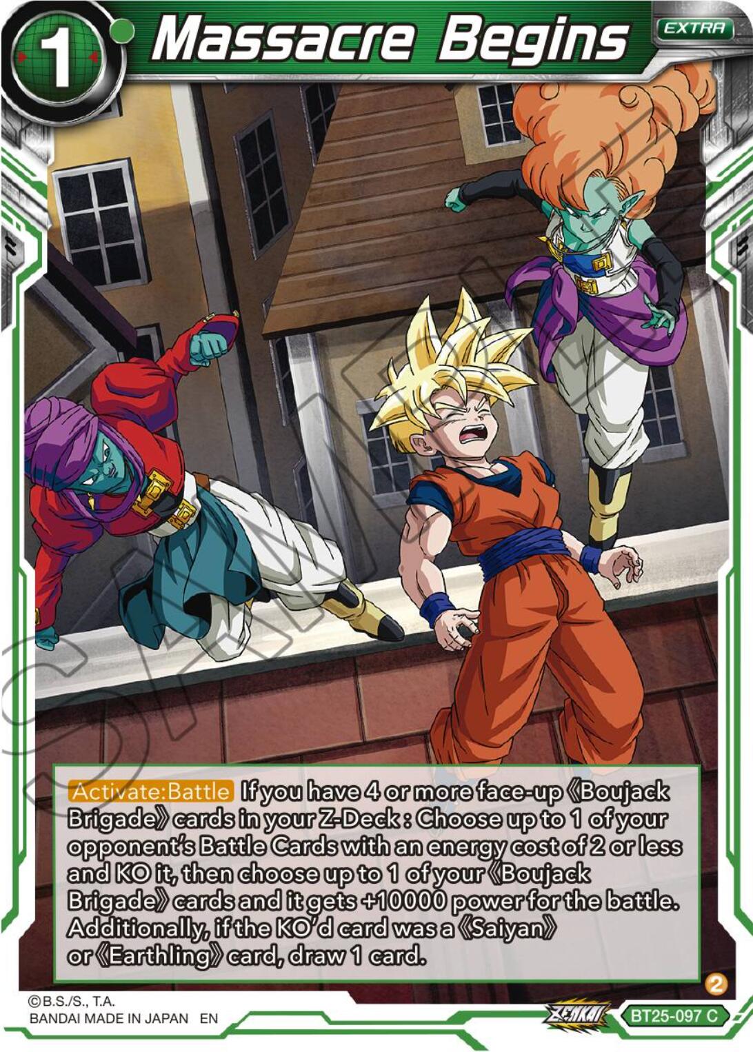 Massacre Begins (BT25-097) [Legend of the Dragon Balls] | Devastation Store