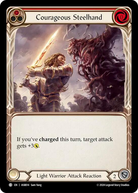 Courageous Steelhand (Red) [ASB014] (Armory Deck: Boltyn) | Devastation Store