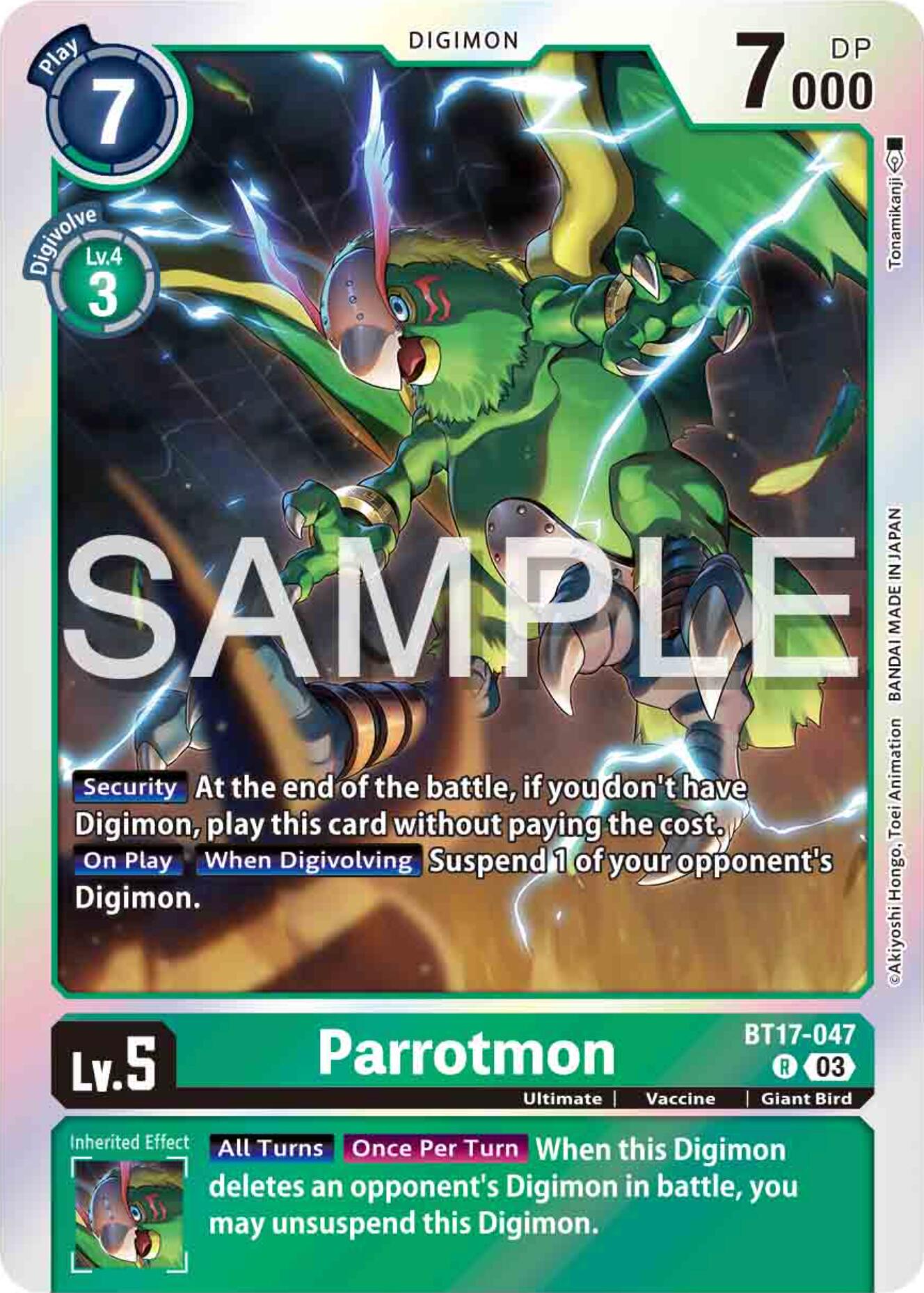 Parrotmon [BT17-047] [Secret Crisis] | Devastation Store