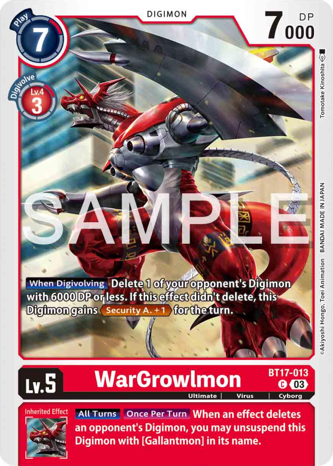 WarGrowlmon [BT17-013] [Secret Crisis] | Devastation Store