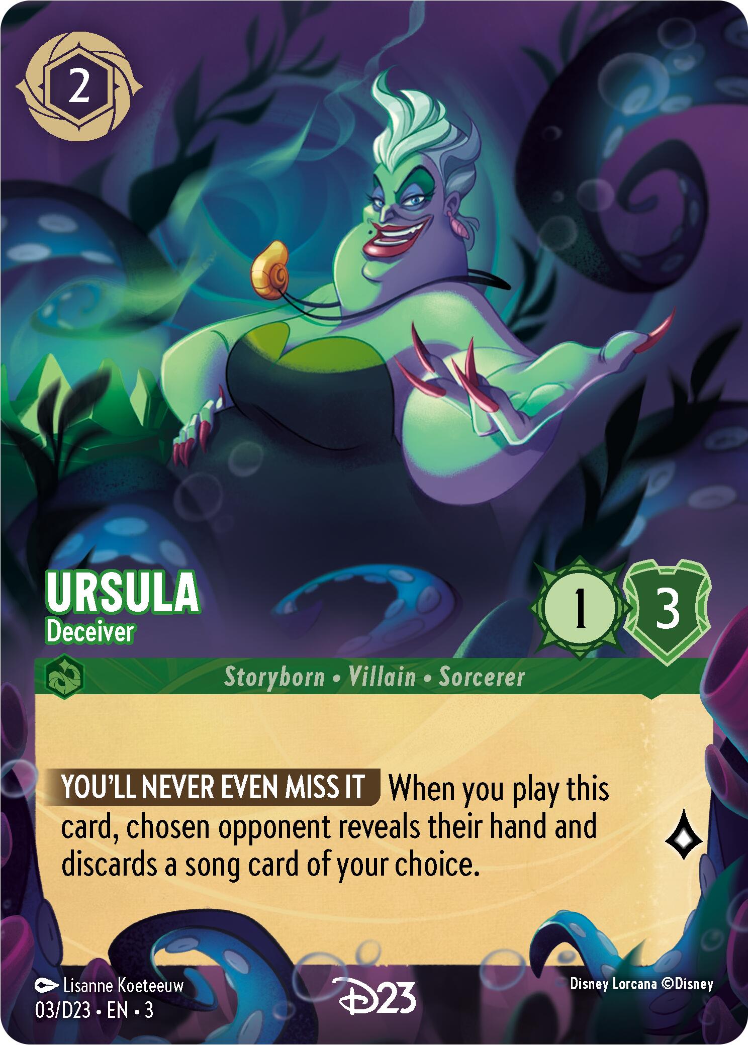 Ursula - Deceiver (3) [D23 Promos] | Devastation Store